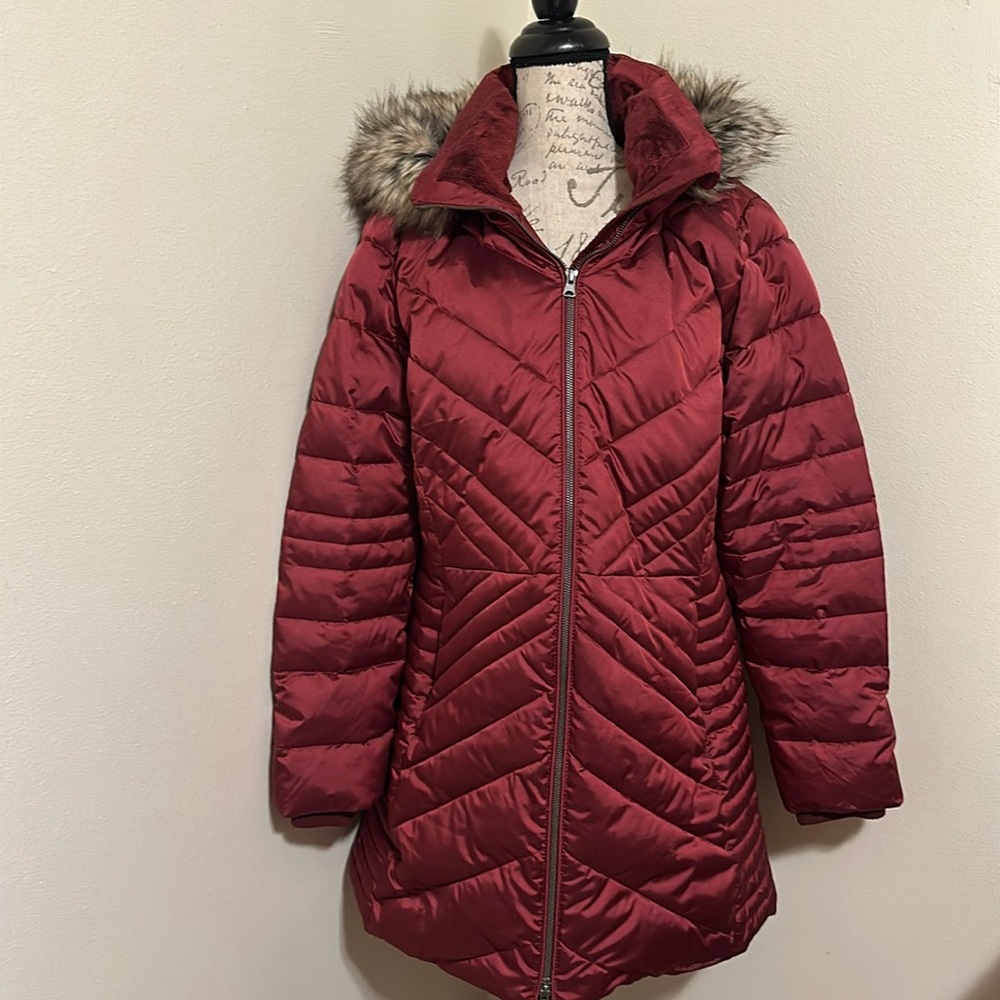 Land’s End Insulated Winter Jacket Maroon Large